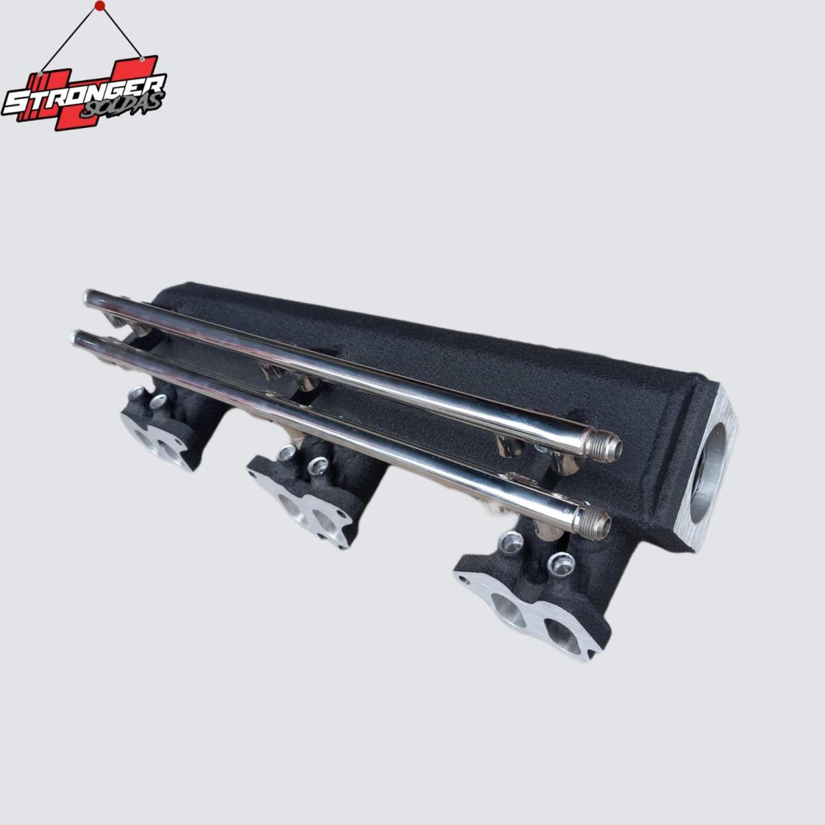 COLETOR DE ADMISSÃO OMEGA 6Cil PRETO (6 ao 12)