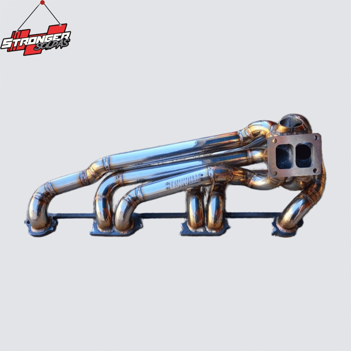 COLETOR DE ESCAPE OMEGA 6CIL (inox)